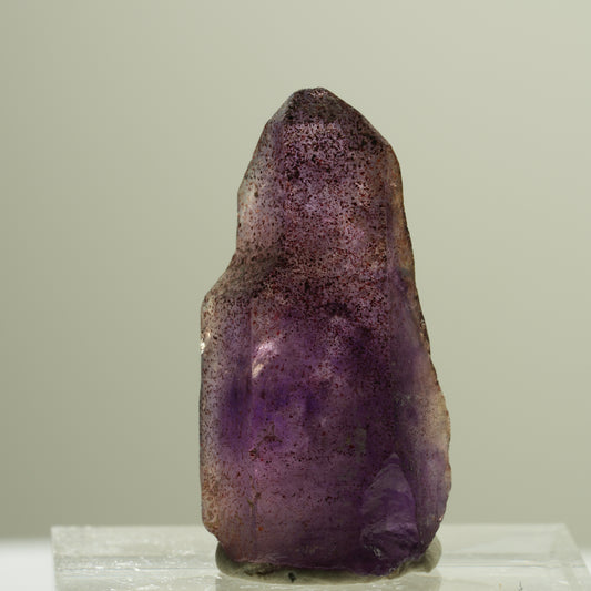 Seltene Phantom Skelett Amethyst mit Eisen Spitze Brandberg, Namibia 27*14*9mm #14187