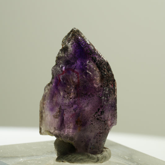 Enhydro Skelett Phantom Amethyst Spitze, 1x Blase Brandberg, Namibia 25*15*13mm #14193