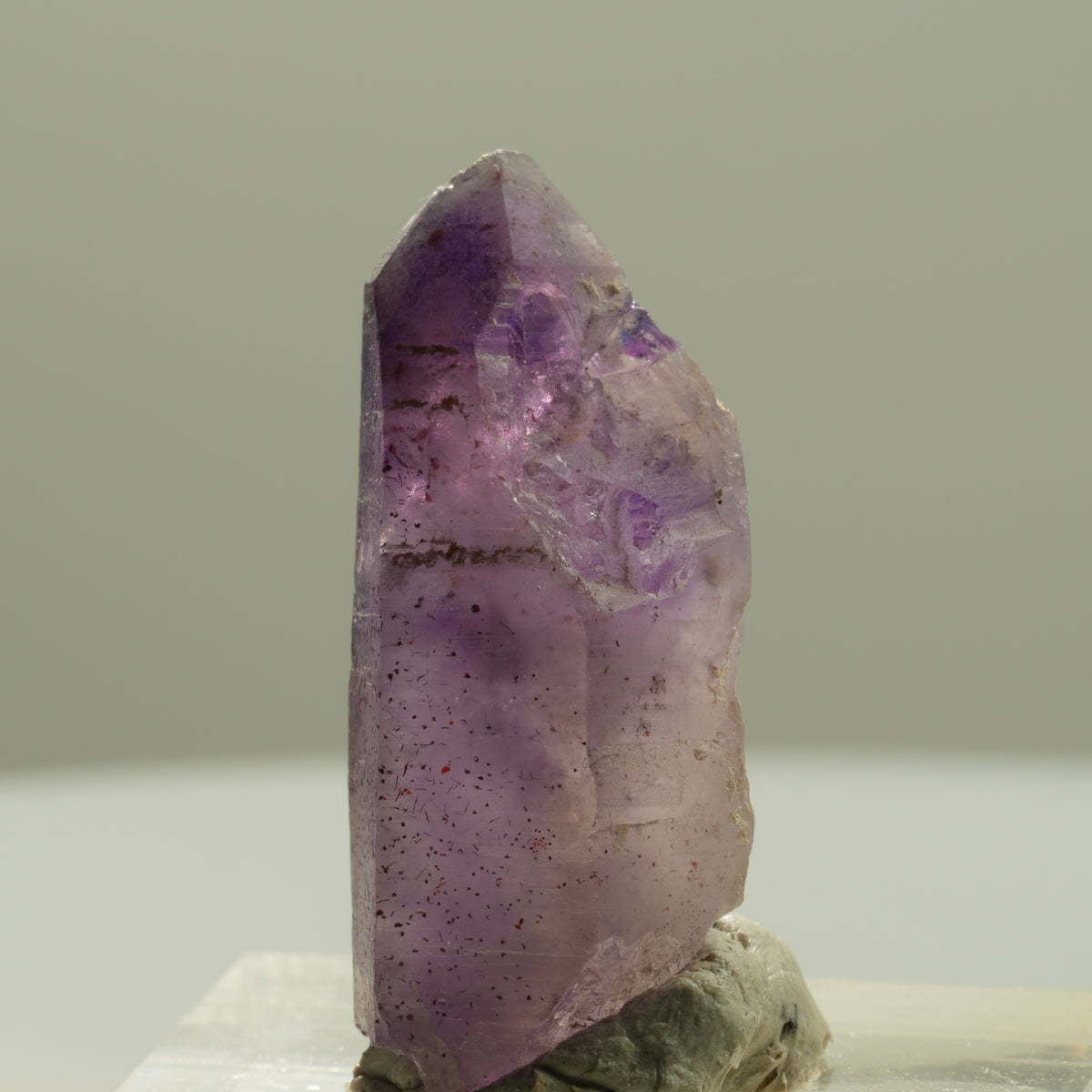 Seltene Phantom Skelett Amethyst mit Eisen Spitze Brandberg, Namibia 30*12*11mm #14202