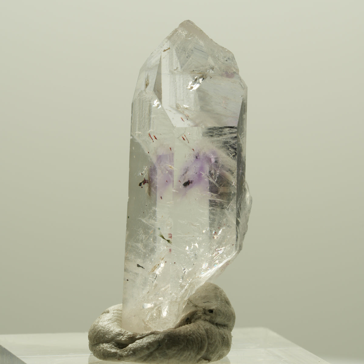 Seltene Harlekin Phantom Amethyst Spitze Streep Mine, Goboboseb, Namibia 33*14*11mm #14240