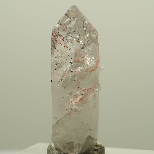 Seltene Harlekin Rauchquarz Spitze Streep Mine, Goboboseb, Namibia 33*12*9mm #14243