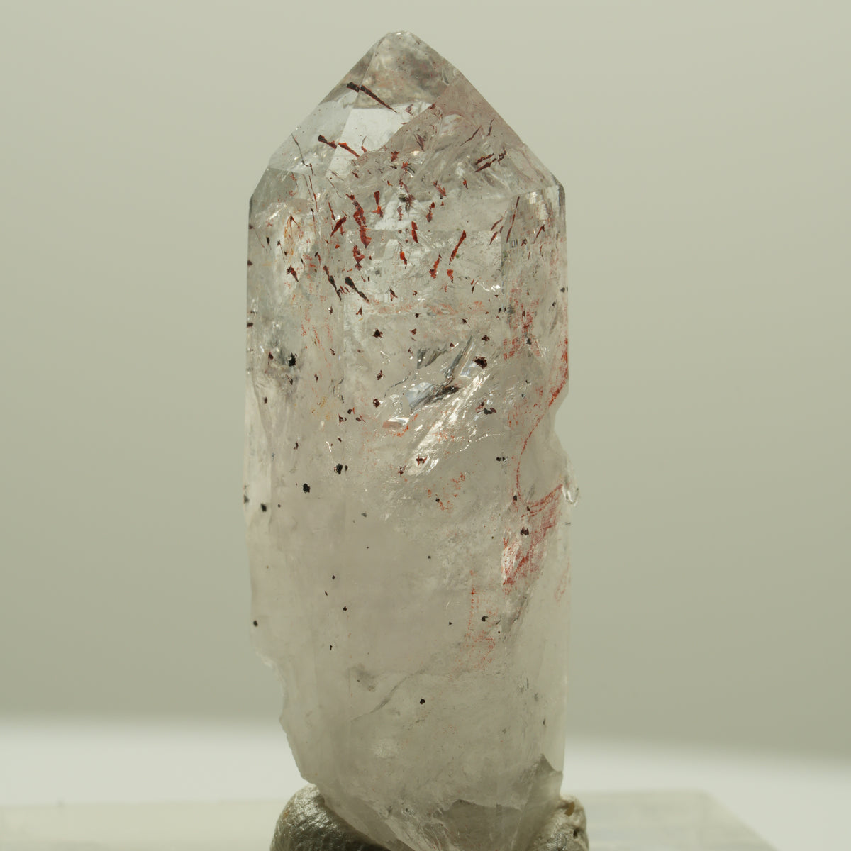 Seltene Harlekin Rauchquarz Spitze Streep Mine, Goboboseb, Namibia 33*12*9mm #14243