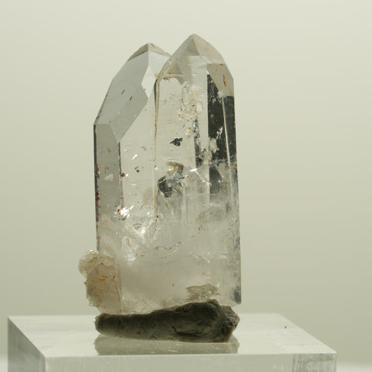 Seltene Skelett Phantom Amethyst mit Hämatit Streep Mine Goboboseb Namibia 30*16*14mm #14263
