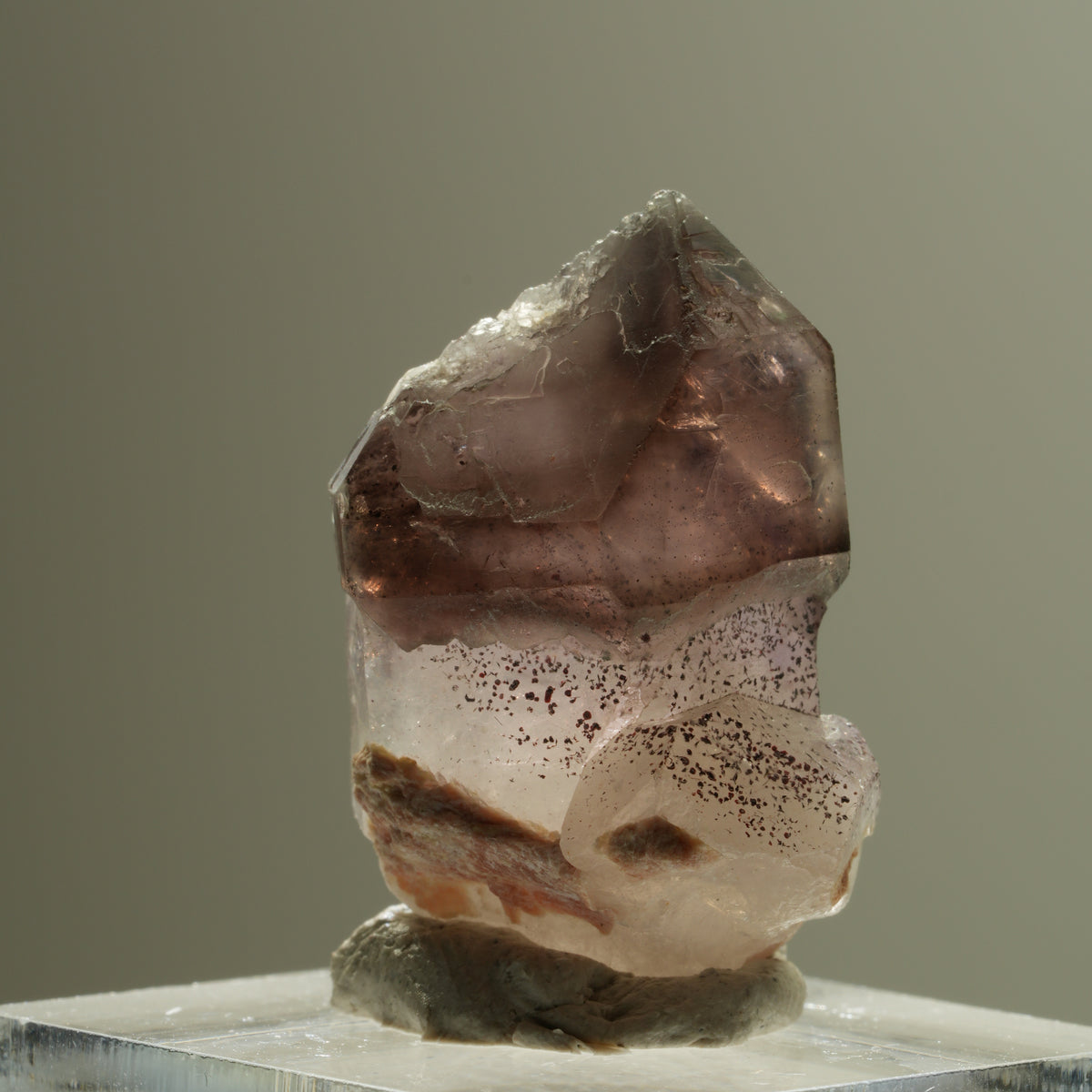 Seltene Phantom Amethyst Skelett Zepter Spitze Brandberg, Namibia 29*19*14mm #14276