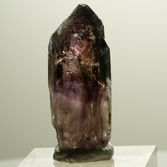 Enhydro Skelett Phantom Amethyst Spitze, 1x Blase Brandberg, Namibia 35*14*12mm #14292