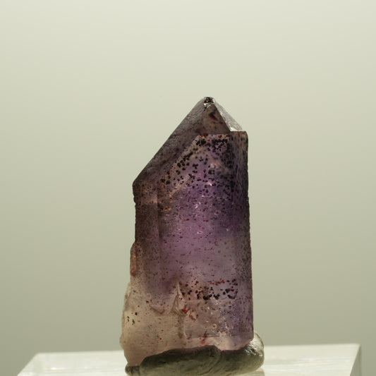 Seltene Skelett Phantom Amethyst mit Hämatit Brandberg, Namibia 24*12*9mm #14299