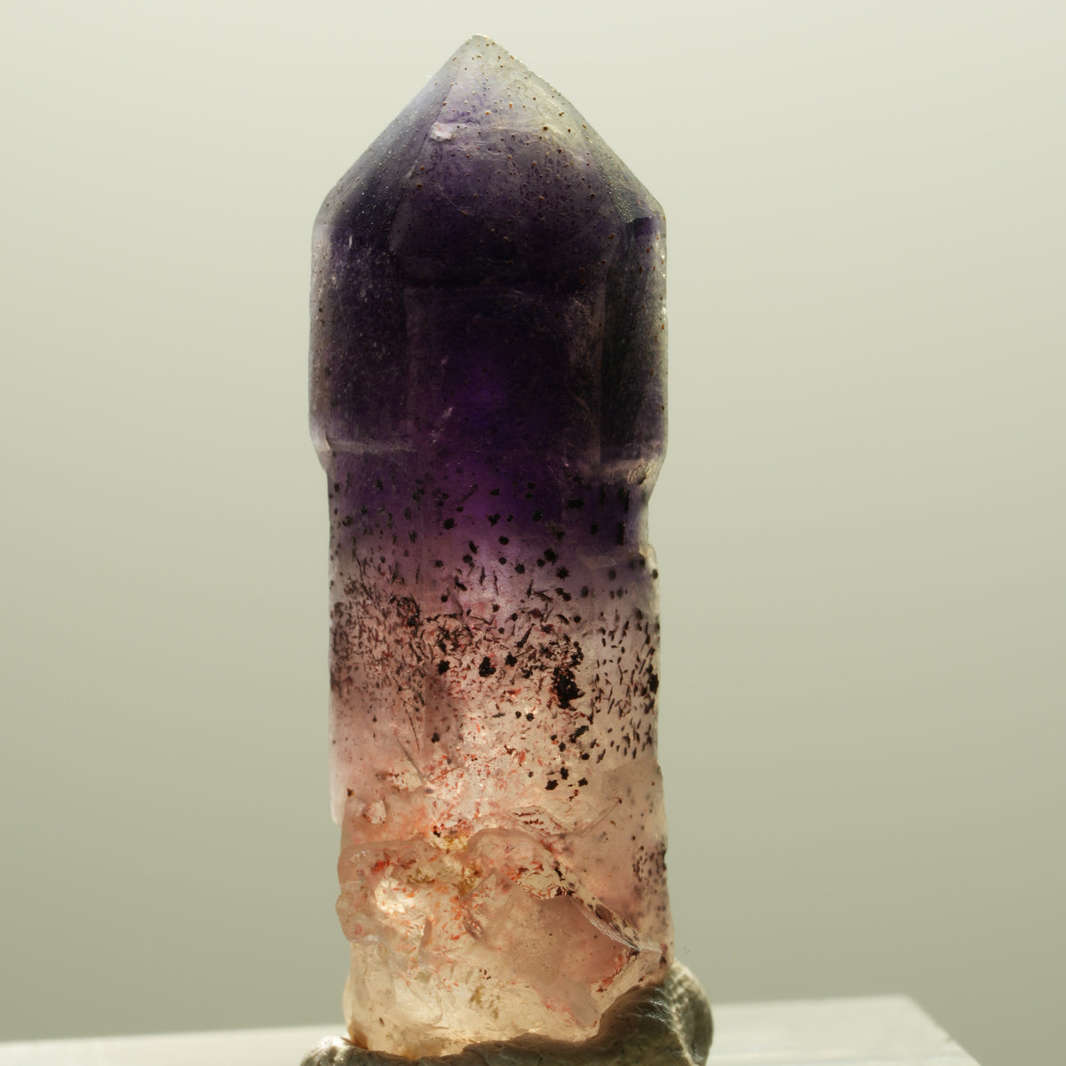 Seltene Phantom Amethyst Skelett Zepter Spitze Brandberg, Namibia 32*11*11mm #14301