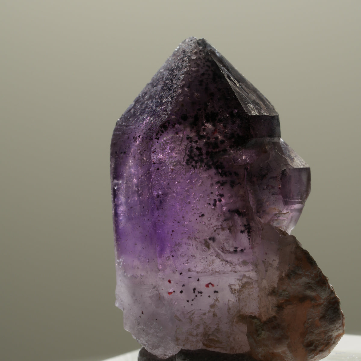 Seltene Phantom Amethyst Skelett Zepter Spitze Brandberg, Namibia 29*20*15mm #14309
