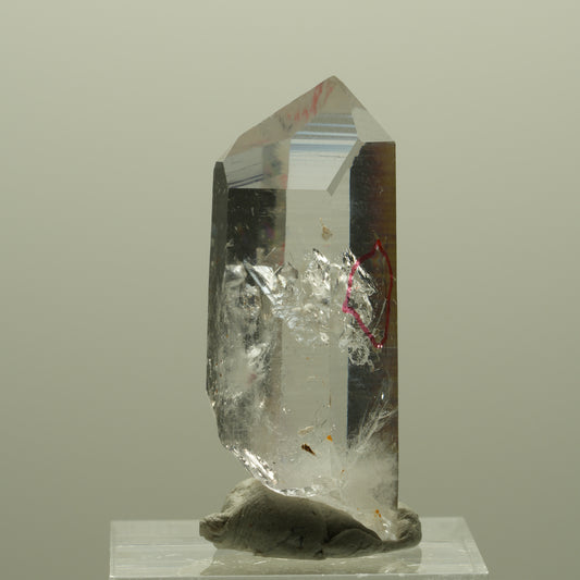 Enhydro Lemurian Phantom Amethyst, 1x Blase Streep Mine, Goboboseb, Namibia 37*16*14mm #14341