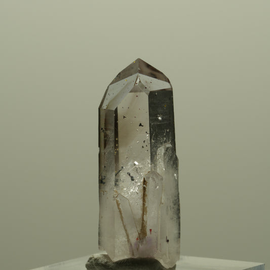 Harlekin Lemurian Phantom Amethyst Spitze Streep Mine, Namibia 31*11*10mm #14343