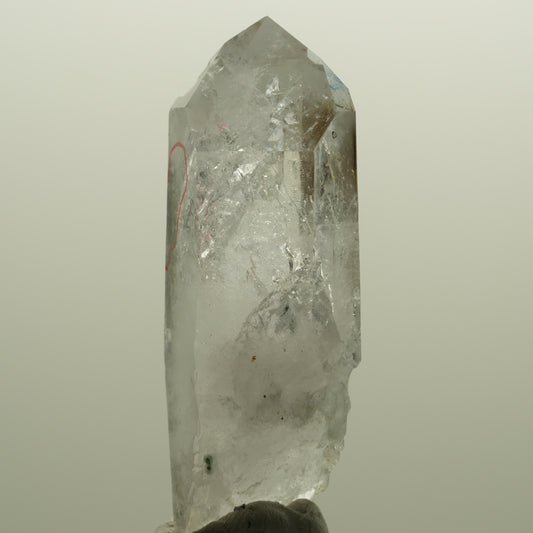 Enhydro Phantom Rauchquarz mit Hämatit, große Blase Streep Mine, Namibia 48*16*16mm #14357