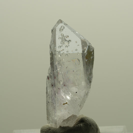 Harlekin Lemurian Phantom Amethyst mit Analcim, Epidot Streep Mine, Namibia 29*12*10mm #14377