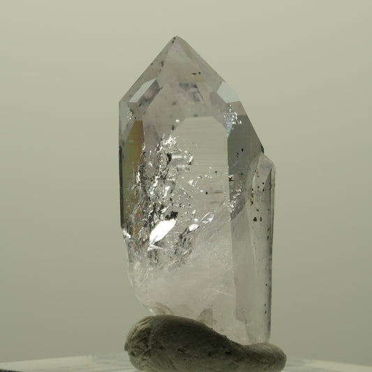 Lemurian Phantom Amethyst mit Hämatit Streep Mine, Goboboseb, Namibia 29*12*10mm #14382