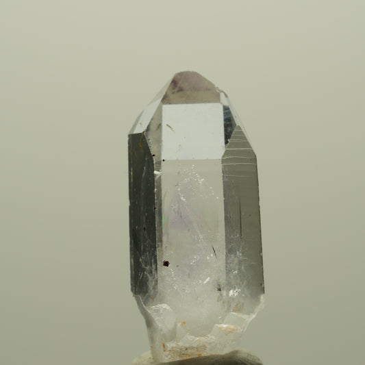 Lemurian Phantom Amethyst mit Hämatit, Epidot Streep Mine, Goboboseb, Namibia 25*10*8mm #14400