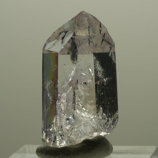 Harlekin Lemurian Phantom Amethyst Spitze Streep Mine, Namibia 31*15*14mm #14404