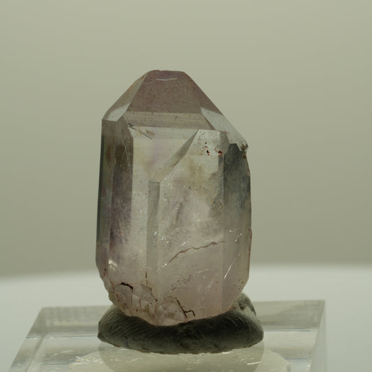 Klare Lemurian Phantom Amethyst Spitze Streep Mine Goboboseb, Namibia 27*15*11mm #14412