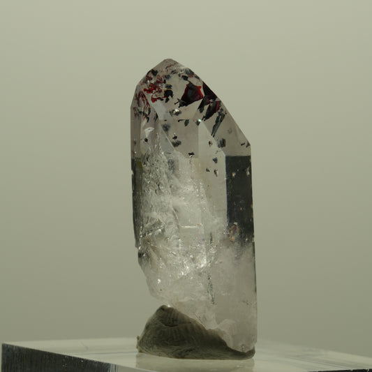 Harlekin Lemurian Phantom Amethyst Spitze Streep Mine, Goboboseb, Namibia 30*13*9mm #14419