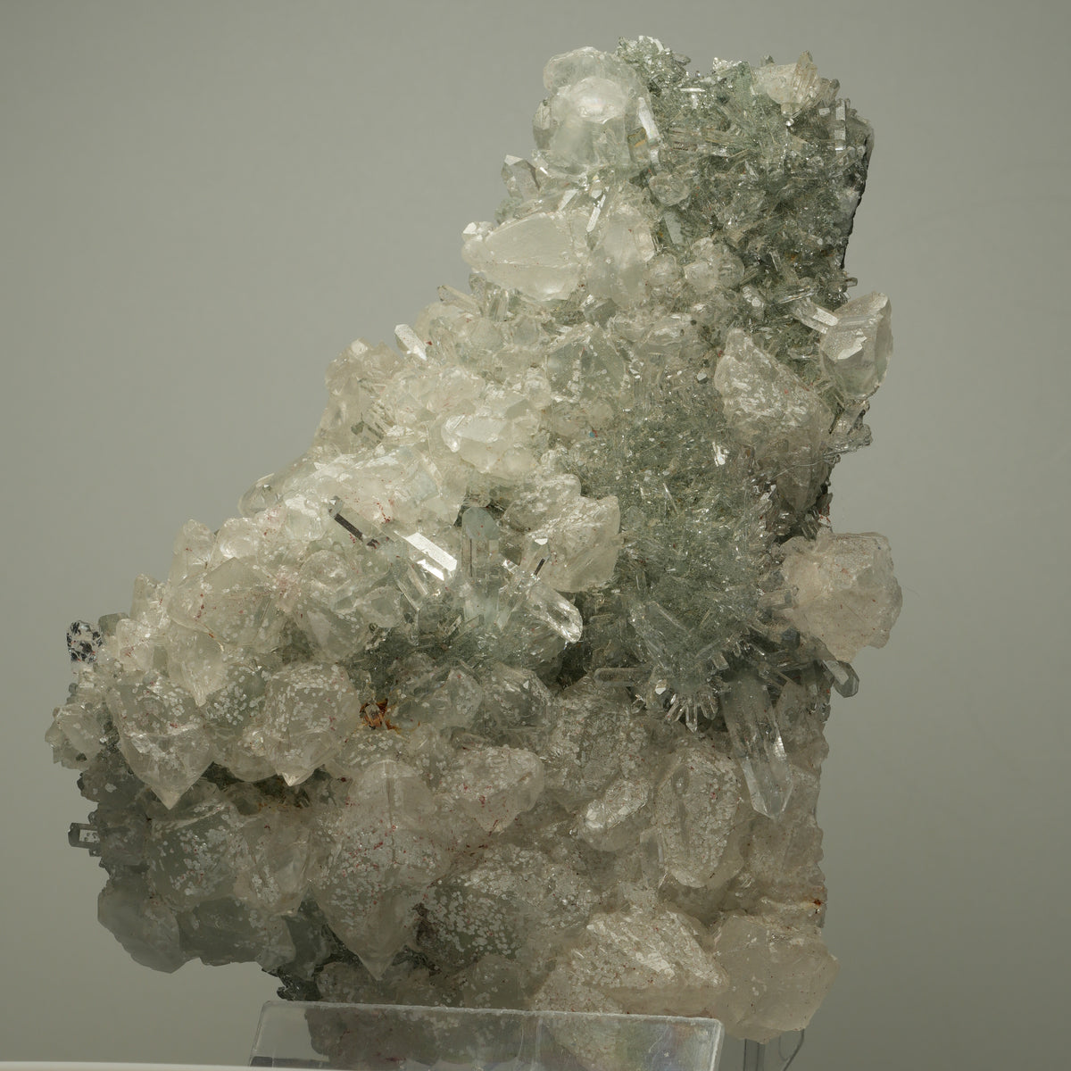 XL Harlekin Starburst Quarz, Calcit, Analcim auf Matrix Streep Mine, Namibia 144*107*67mm #14490