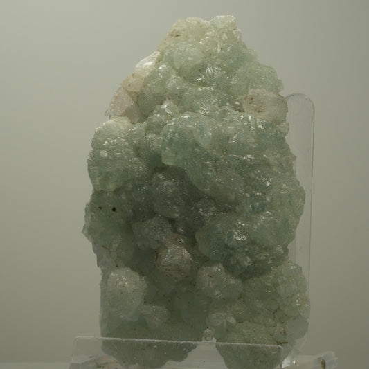 Große Prehnit, Calcit, Epidot Stufe Streep Mine, Goboboseb, Namibia 109*61*23mm #14506