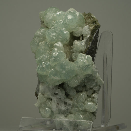 Große Starburst Quarz, Prehnit Epidot auf Matrix Streep Mine Namibia 102*57*53mm #14508