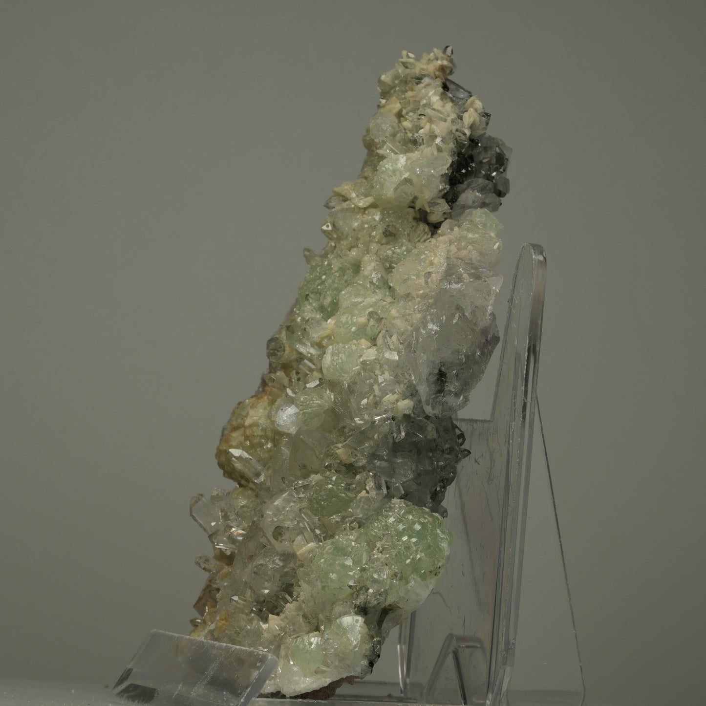 XL Starburst Quarz, Analcim, Prehnit, Epidot auf Matrix Streep Mine Namibia 124*73*36mm #14511