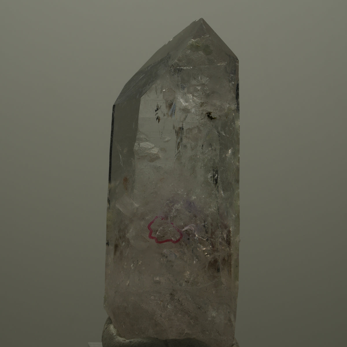 Enhydro Lemurian Phantom Amethyst mit Prehnit, Epidot, 1x Blase Streep Mine, Namibia 68*26*22mm #14516
