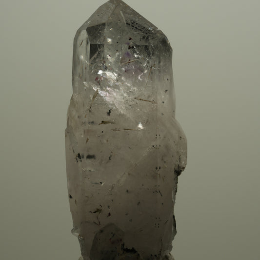 Harlekin Skelett Phantom Amethyst mit Epidot Streep Mine, Namibia 71*31*27mm #14518