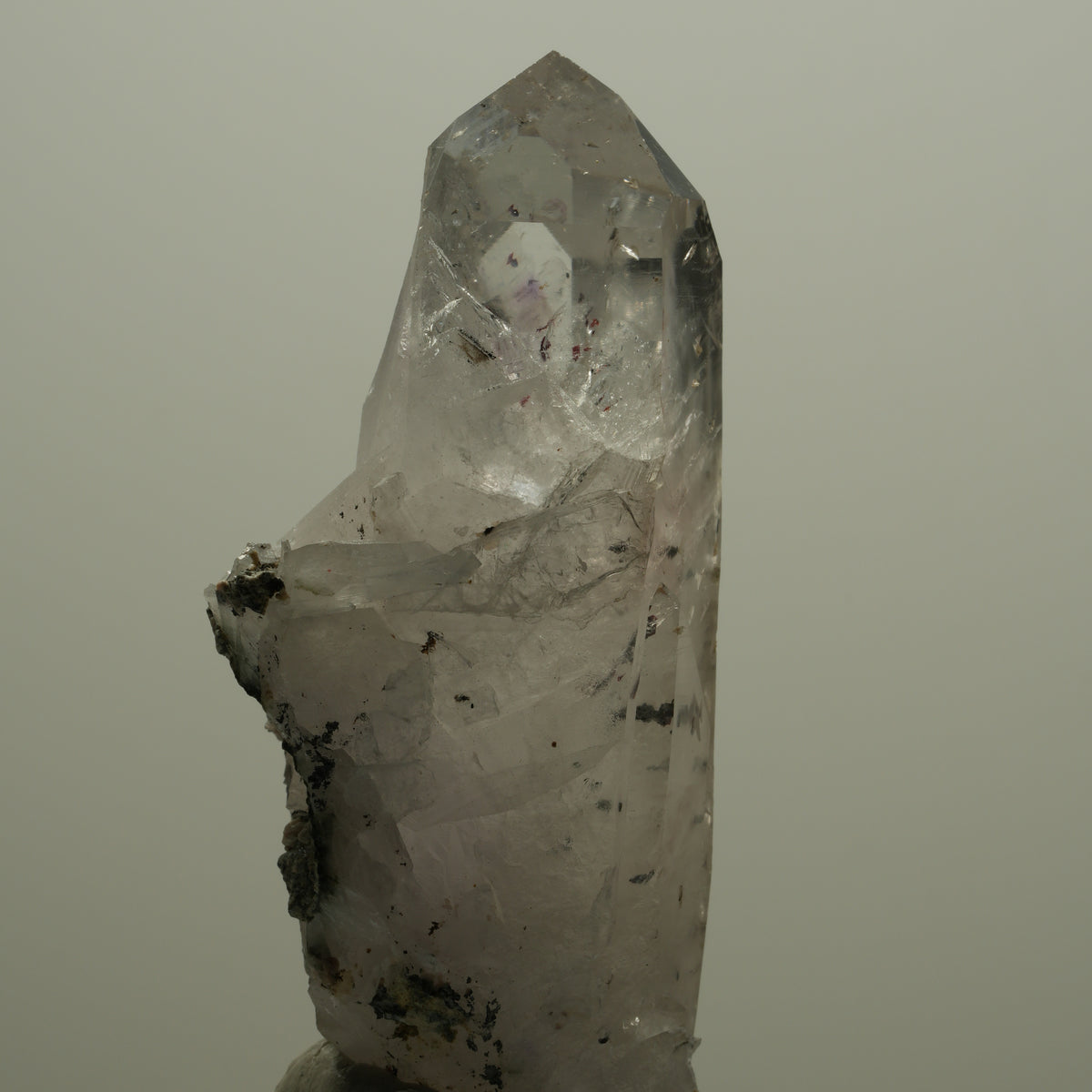 Harlekin Skelett Phantom Amethyst mit Epidot Streep Mine, Namibia 71*31*27mm #14518