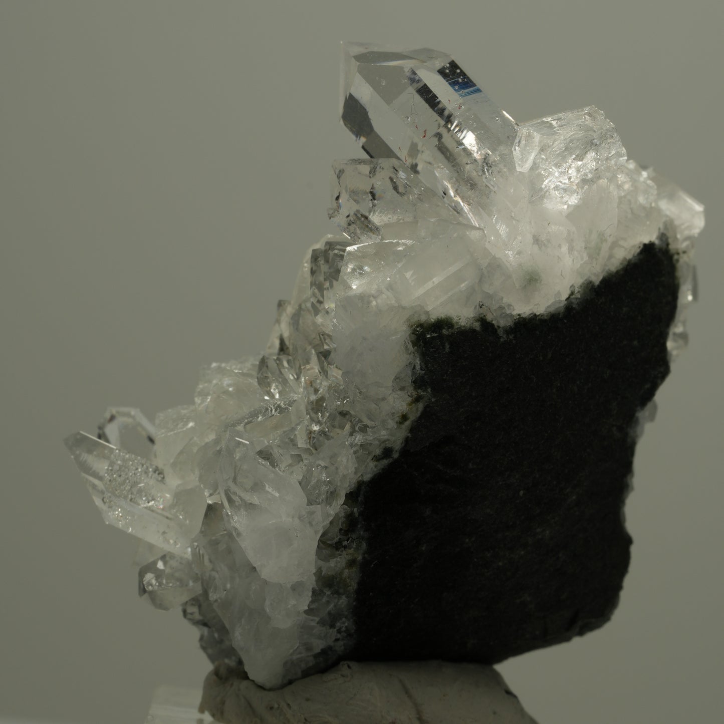 Starburst Quarz, Hämatit, Analcim, Calcit, Epidot, Matrix Streep Mine Namibia 47*45*28mm #14546