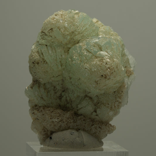 Prehnite, Analcime, Quartz, Épidote sur matrice Mine Streep Namibie 46*36*26mm #14555