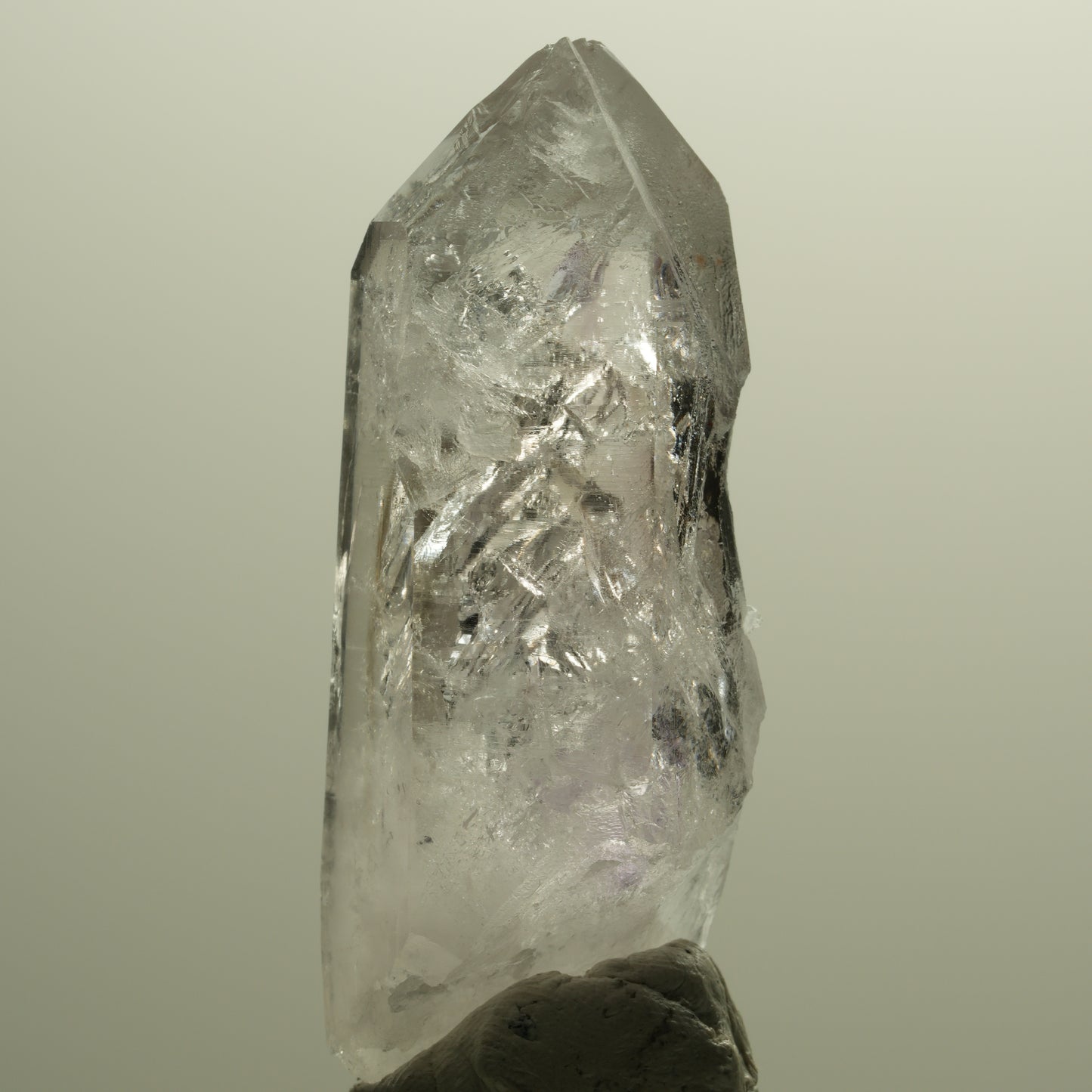 Skelett Phantom Amethyst Spitze Streep Mine, Goboboseb, Namibia 56*21*17mm #14571