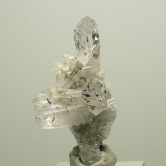 Harlekin Starburst Quarz, Prehnit, Calcit, Epidot, Matrix Streep Mine, Namibia 52*29*19mm #14644