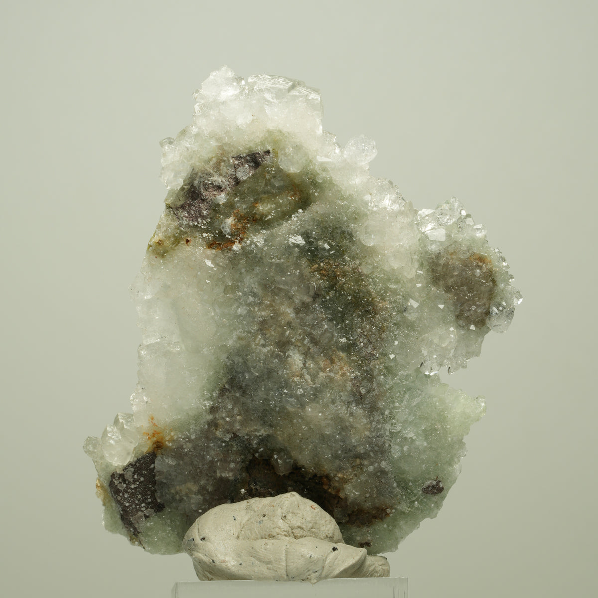 Starburst Quarz, Prehnit, Calcit, Analcim, Epidot, Matrix Streep Mine, Namibia 67*52*30mm #14700