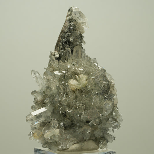 Harlekin Starburst Quarz, Prehnit, Epidot auf Matrix Streep Mine, Namibia 78*49*41mm #14704