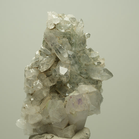 Harlekin Phantom Amethyst, Prehnit, Epidot auf Matrix Streep Mine, Namibia 68*47*32mm #14710