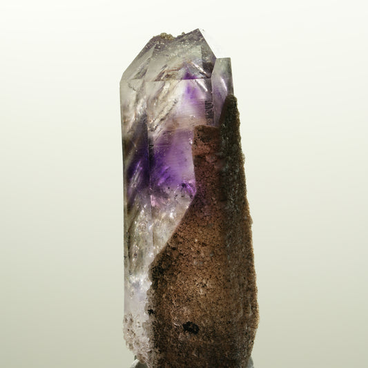 Skelett Phantom Amethyst mit Analcim, Epidot Streep Mine, Namibia 64*24*21mm #14737