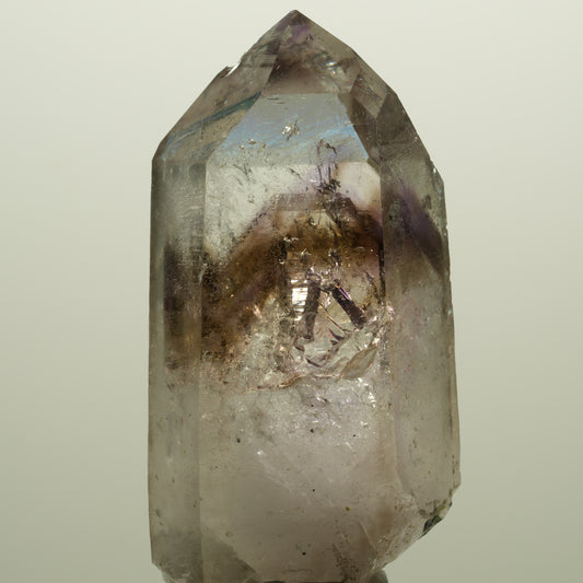 Enhydro Lemurian Phantom Amethyst Analcim, Hämatit 1x Blase Streep Mine Namibia 69*36*26mm #14741