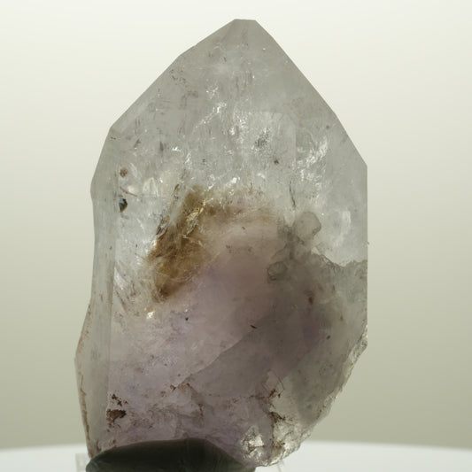 Lemurian Skelett Phantom Amethyst mit Hämatit Streep Mine, Goboboseb, Namibia 67*43*30mm #14742