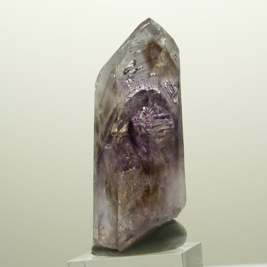 Skelett Phantom Amethyst mit Epidot, Hämatit Streep Mine, Goboboseb, Namibia 62*32*21mm #14743