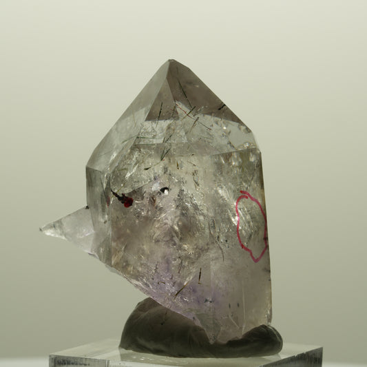 Enhydro Harlekin Phantom Amethyst, Analcim Epidot, 1x Blase Streep Mine Namibia 35*26*26mm #14769
