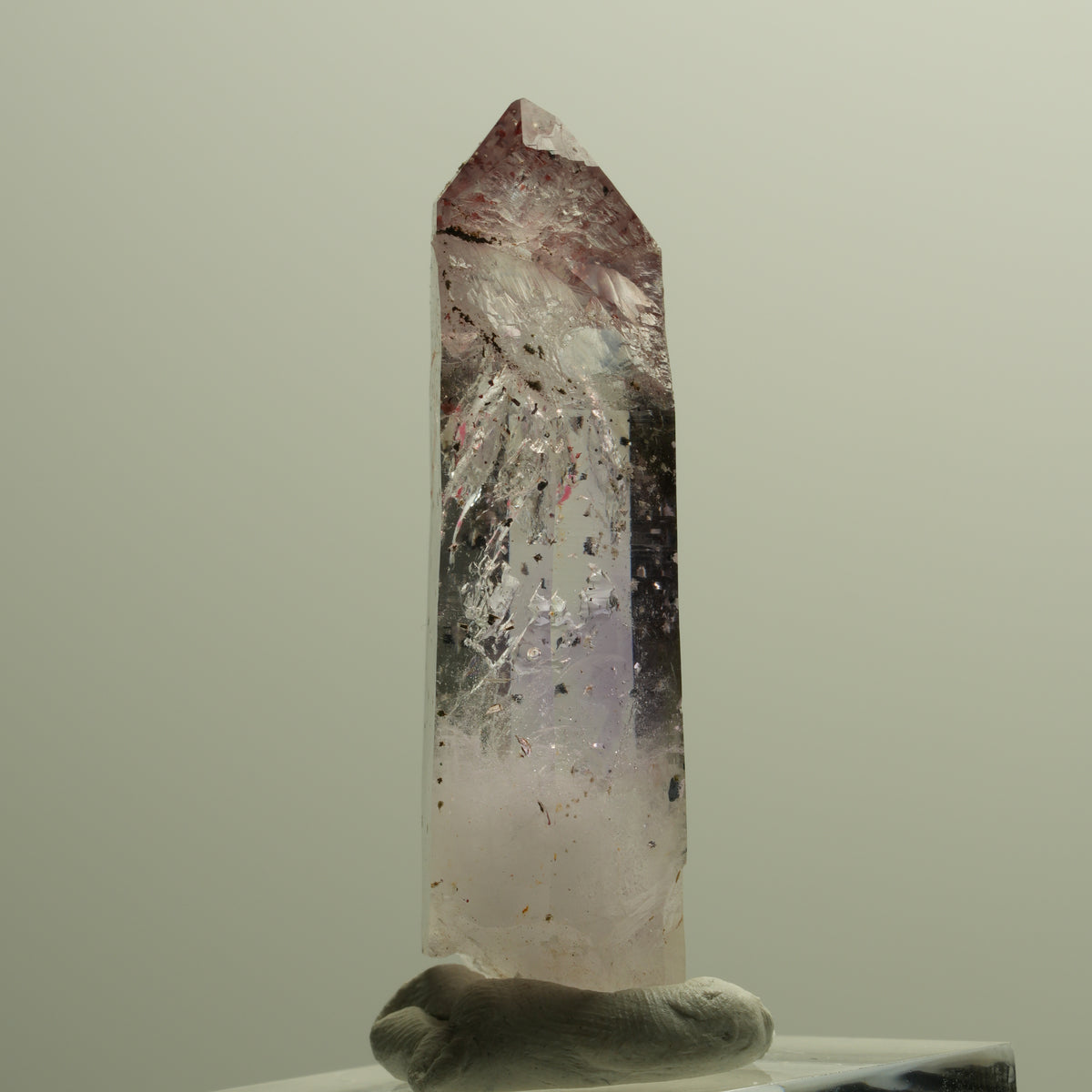 Enhydro Harlekin Lemurian Phantom Amethyst, große Blase Streep Mine, Namibia 47*18*13mm #14796