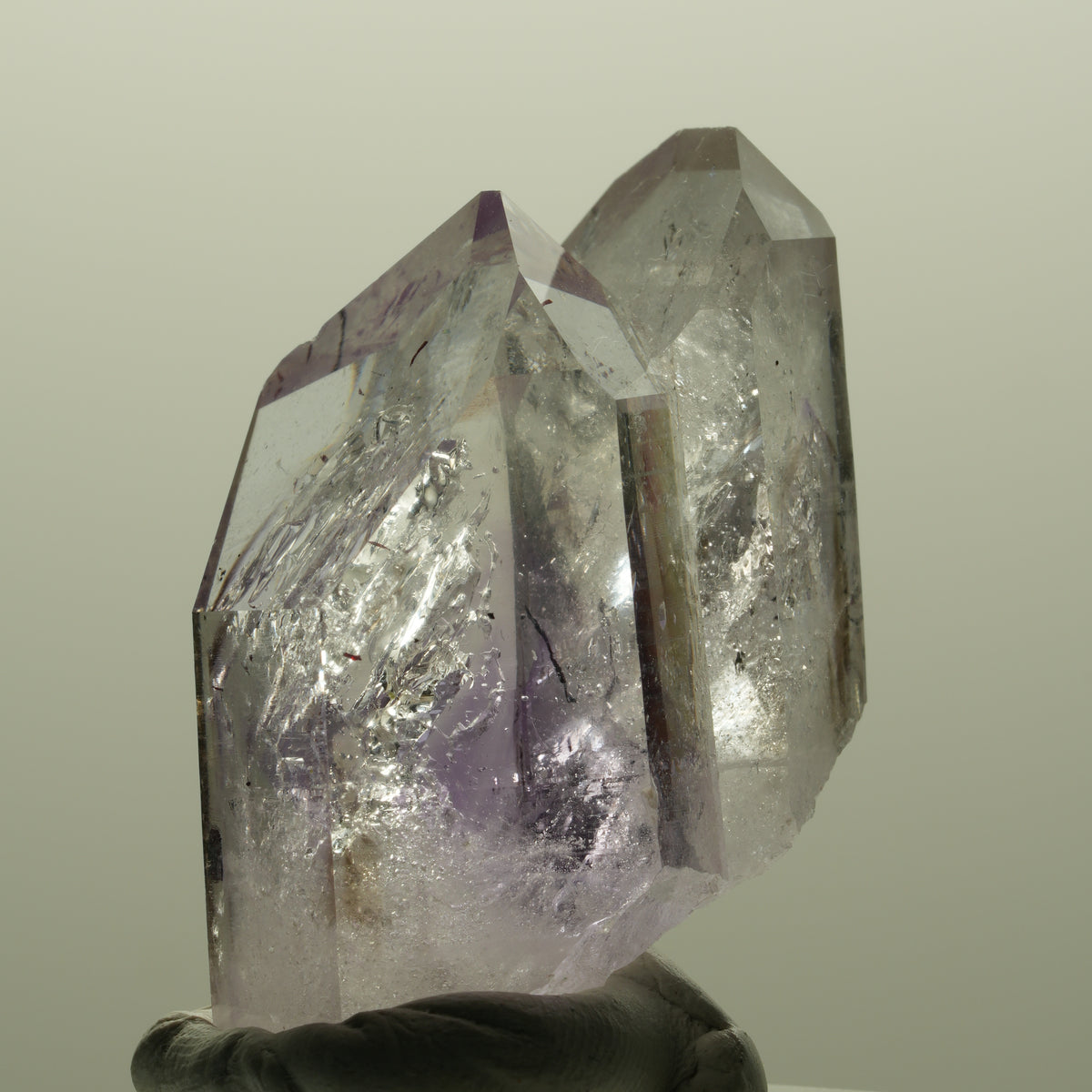 Seltene Harlekin Phantom Amethyst Gruppe Streep Mine, Goboboseb, Namibia 40*29*22mm #14802