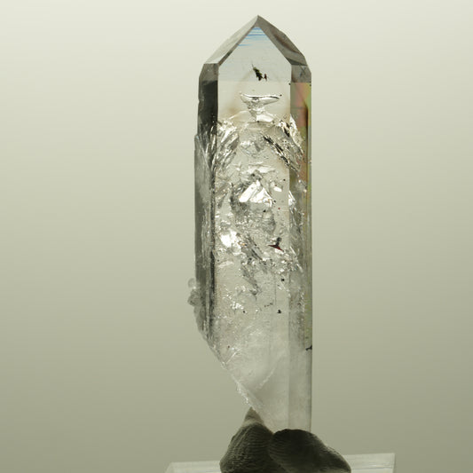 Harlekin Lemurian Skelett Phantom Amethyst Streep Mine, Goboboseb, Namibia 59*16*10mm #14811