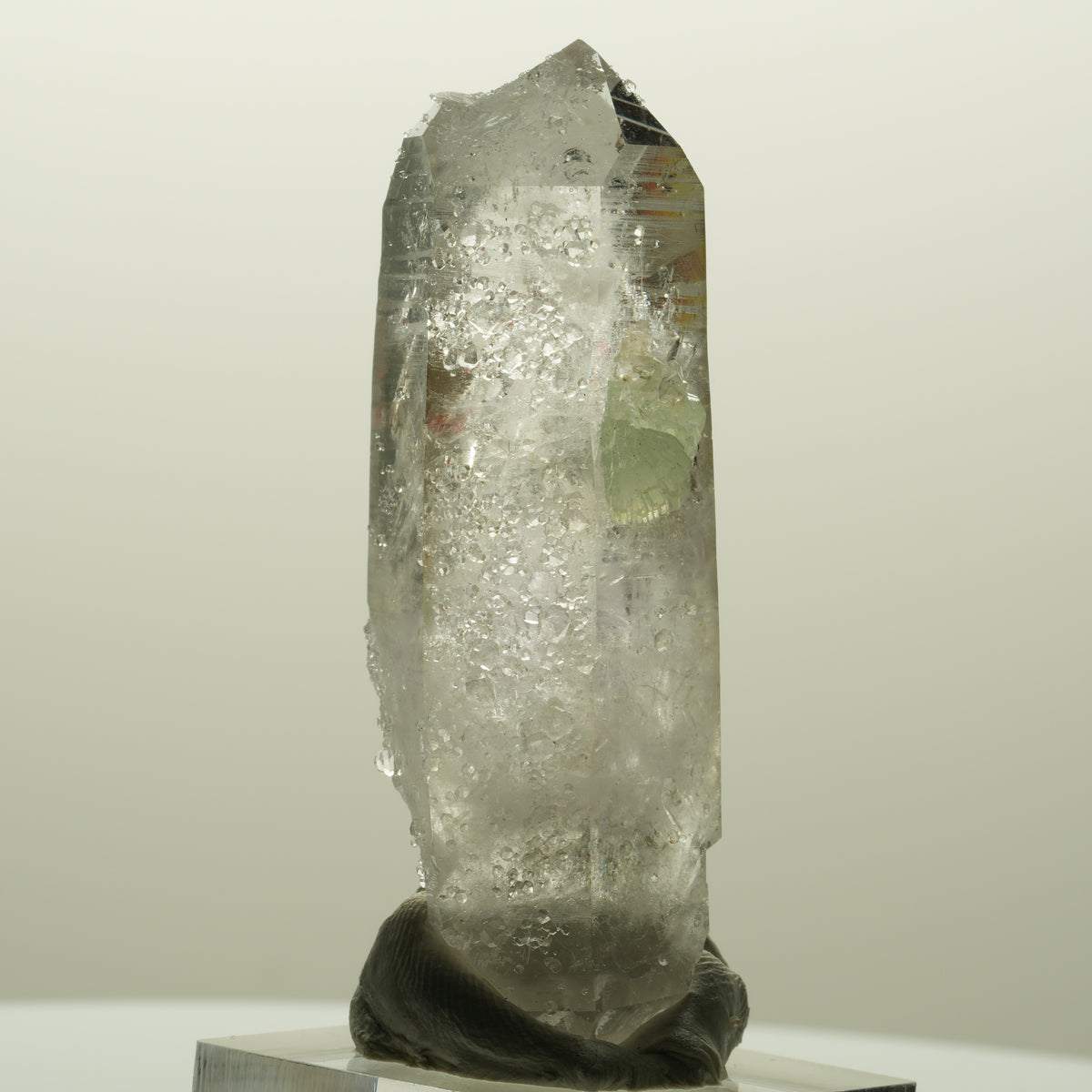 Enhydro Lemurian Phantom Amethyst, Analcim, Prehnit Streep Mine, Namibia 60*21*18mm #14823