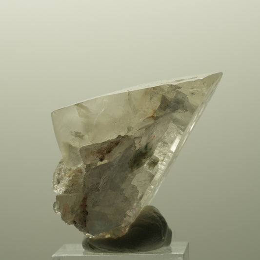 Harlekin Phantom Amethyst mit Analacim, Calcit Würfel Streep Mine, Namibia 48*42*26mm #14826