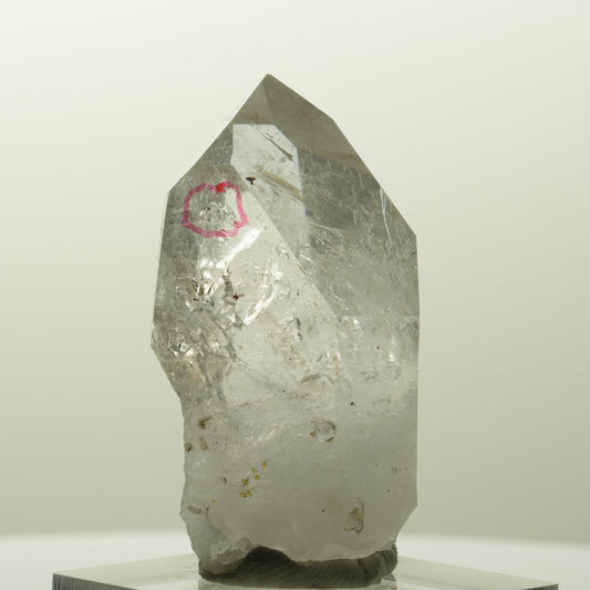 Enhydro Skelett Phantom Rauchquarz mit Epidot, 1x Blase Streep Mine, Namibia 40*23*23mm #14828