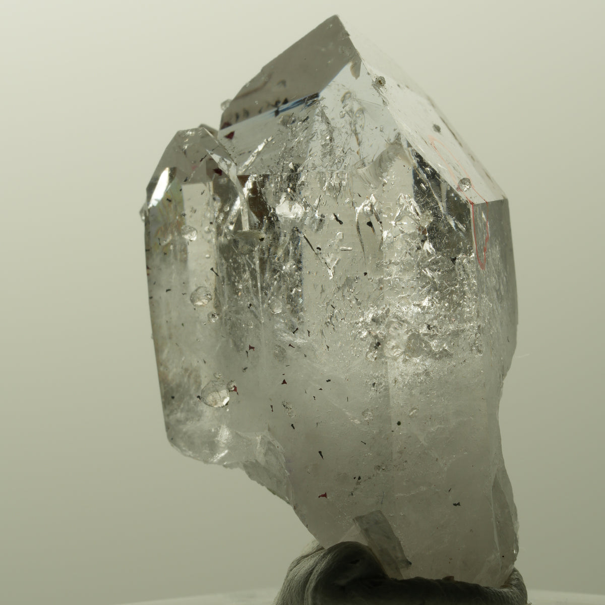Enhydro Harlekin Phantom Amethyst mit Analcim, 1x Blase Streep Mine, Namibia 40*27*17mm #14833