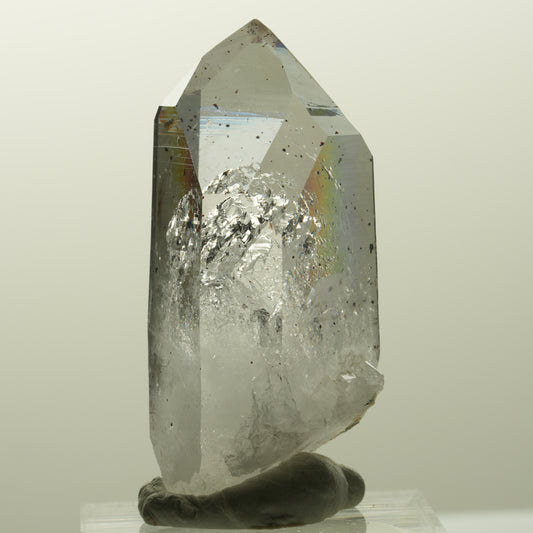 Harlekin Lemurian Phantom Amethyst Spitze Streep Mine, Goboboseb, Namibia 41*19*16mm #14846