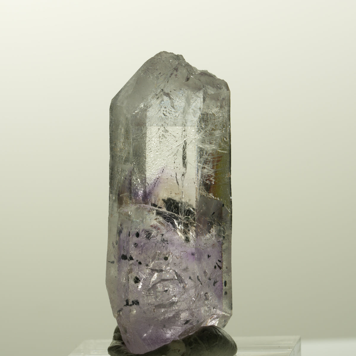 Harlekin Lemurian Phantom Amethyst Spitze Streep Mine, Goboboseb, Namibia 40*17*14mm #14856