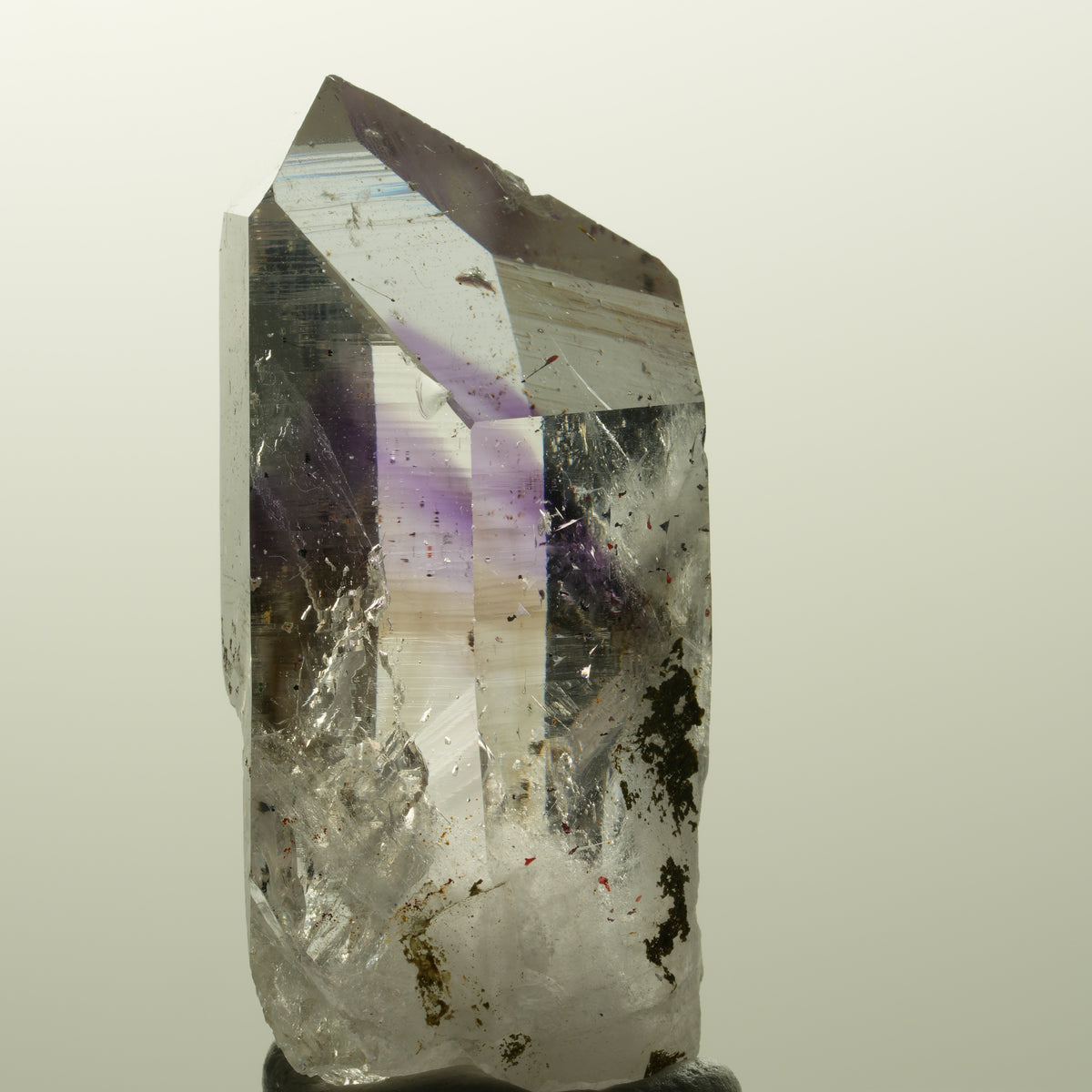 Harlekin Lemurian Phantom Amethyst Spitze Streep Mine, Goboboseb, Namibia 45*22*17mm #14858